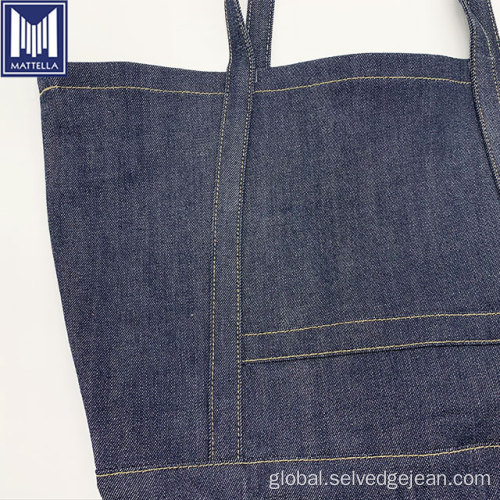 Women Leather Tote Handbags japanese100% cotton selvedge denim fabric handbag tote Supplier